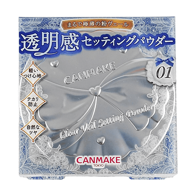 CANMAKE Clear Veil Setting Powder, 01 Mystic Clear【Oil Control