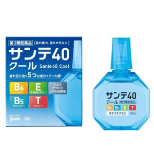 [일본 직통 메일] 산텐 40 쿨 안약 피로 회복 안구 건조 결막 충혈 안약 12ml