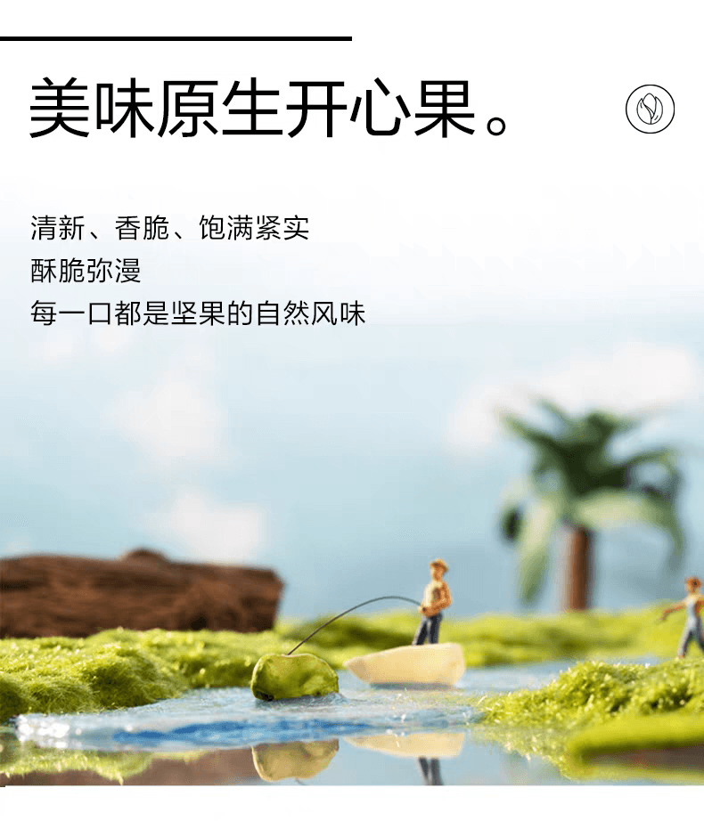 来伊份 开心果原味坚果干货原香无漂白炒货解馋零食送礼大颗粒100g*1袋