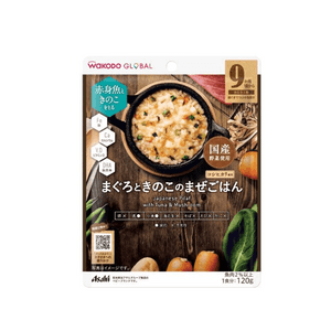 【日本直邮】WAKODO和光堂 宝宝辅食 金枪鱼蘑菇什锦饭120g 9个月+