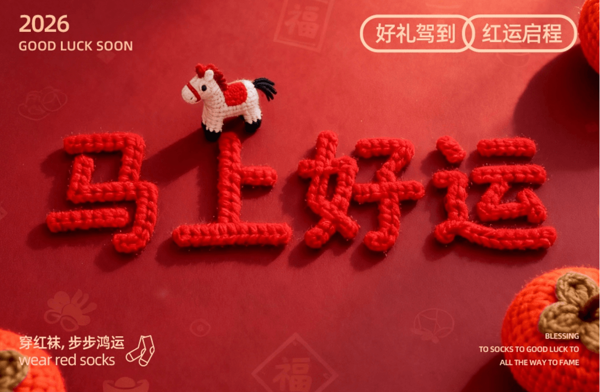 Red Sock Gift Box Lucky Edition 1 box