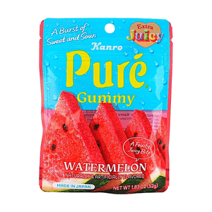 Pure Gummy Candy Watermelon Flavor  1.83 oz 【Sweet and Sour】【With Vitamin C】
