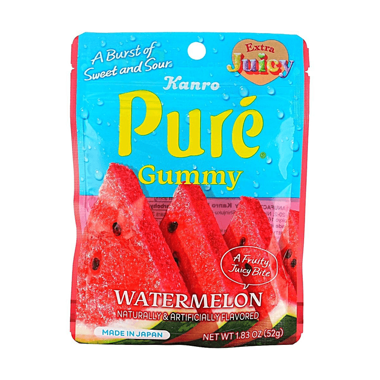 Pure Gummy Candy Watermelon Flavor  1.83 oz 【Sweet and Sour】【With Vitamin C】 3
