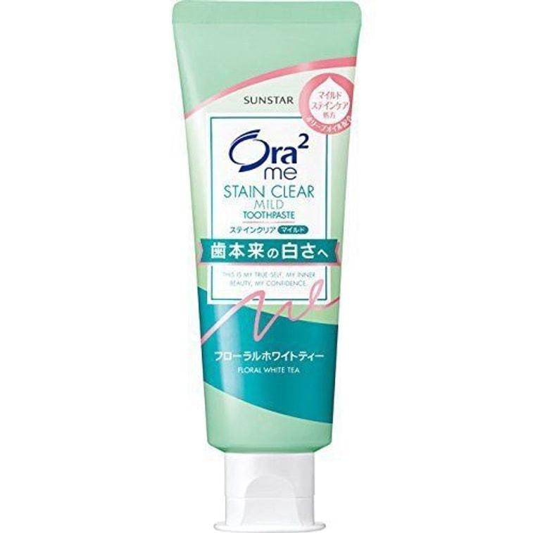 【日本直邮】日本SUNSTAR ORA2 茉莉亮色净白牙膏 130g