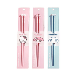 Sanrio Cute Alloy Chopsticks Household Hello Kitty My Melody Cinnamoroll 3Pairs 1Set
