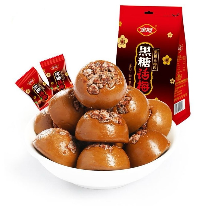  金冠 【白鹿同款】黑糖话梅糖老牌正宗网红糖果散装糖果喜糖硬糖过年必备糖果160g/袋  新年糖果