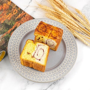 饱饱量贩TOASTIQUE 芋泥肉松夹心岩烤厚切吐司 6枚入 480g 【微波加热10s巨巨好吃】【营养早餐面包】【线上独家】【含红豆】