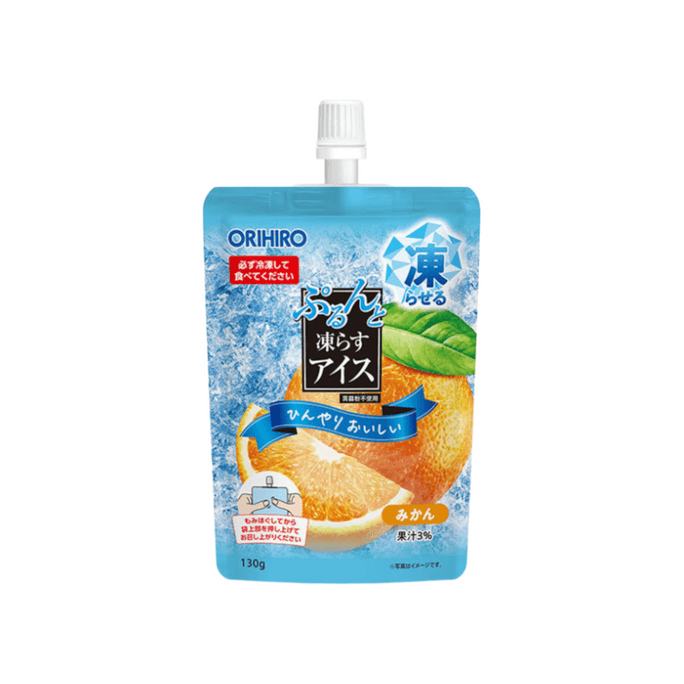 Frozen Tangerine Flavored Sizzle Fruit Jelly 130g