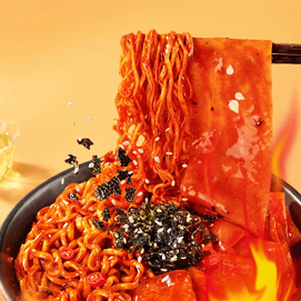 白家阿宽 双拼火鸡面 167g【双面拼接 一碗双享】【宽面皮+波纹面】【红油+火鸡辣酱】