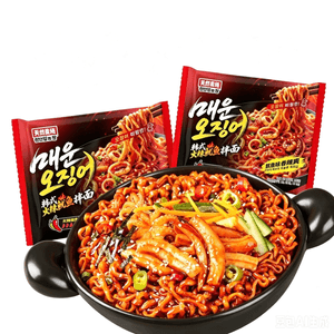 Natural Wheat Field Korean Spicy Squid Noodles, Turkey Noodles, Crab Roe Lobster-flavored Instant Noodles, 111g*2 Packs【first Release In Asia】