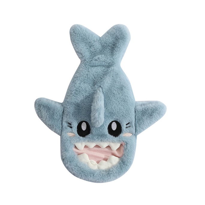 Shark plush Hot Water Bottle Warm Belly Warmer Filled Mini Explosion-proof Portable 1pc