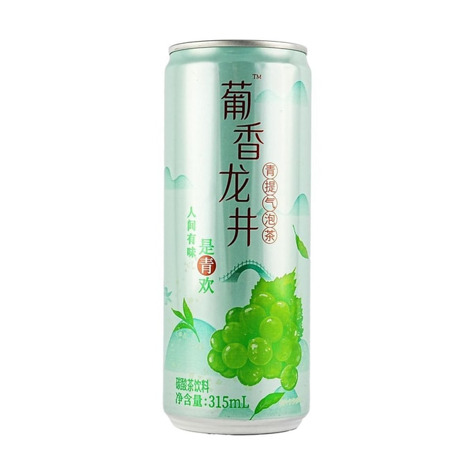 포도 롱징 녹차 탄산수 10.66 fl oz【무지방】