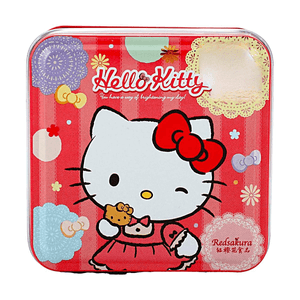 台灣紅櫻花 HELLO KITTY造型小曲奇 奶油口味 13g*5【空運新品超可愛】
