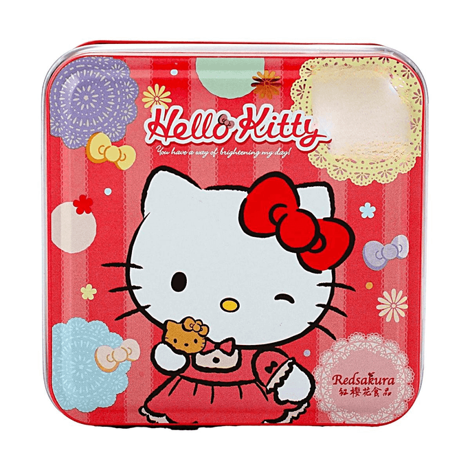 台灣紅櫻花 HELLO KITTY造型小曲奇 奶油口味 13g*5【空運新品超可愛】