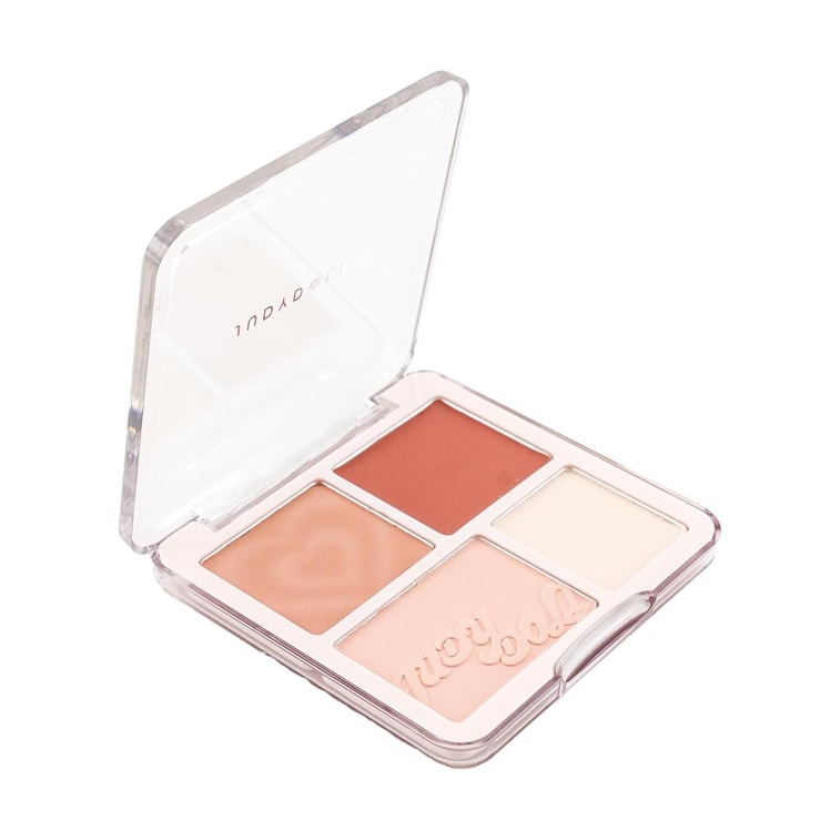 JUDYDOLL橘朵 腮紅高光盤腮紅膏腮紅盤 膨脹霧面高光氛圍色臉 9g #01 奶杏蜜瓜 黃皮更顯白 7