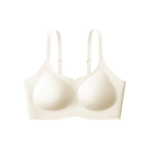 【中國直郵】 草本初色 2025新款內衣 無痕美背聚攏支撐收副乳10A抑菌胸罩 暖冬白 M (建議80-105斤)