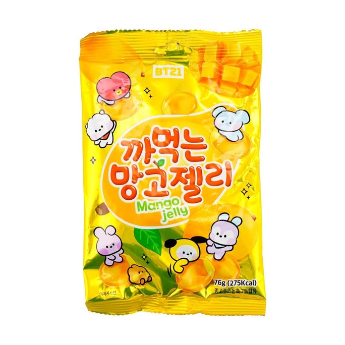 韩国BT21 果冻软糖 芒果味 76g【馥郁果香 Q弹爆汁】
