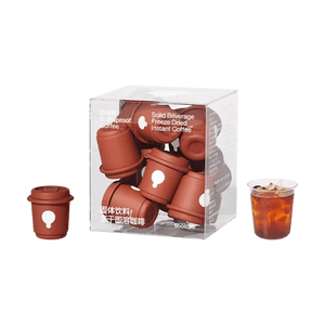 固形飲料フリーズドライインスタントコーヒー、10カップ、ブレットプルーフコーヒー、白インゲン豆