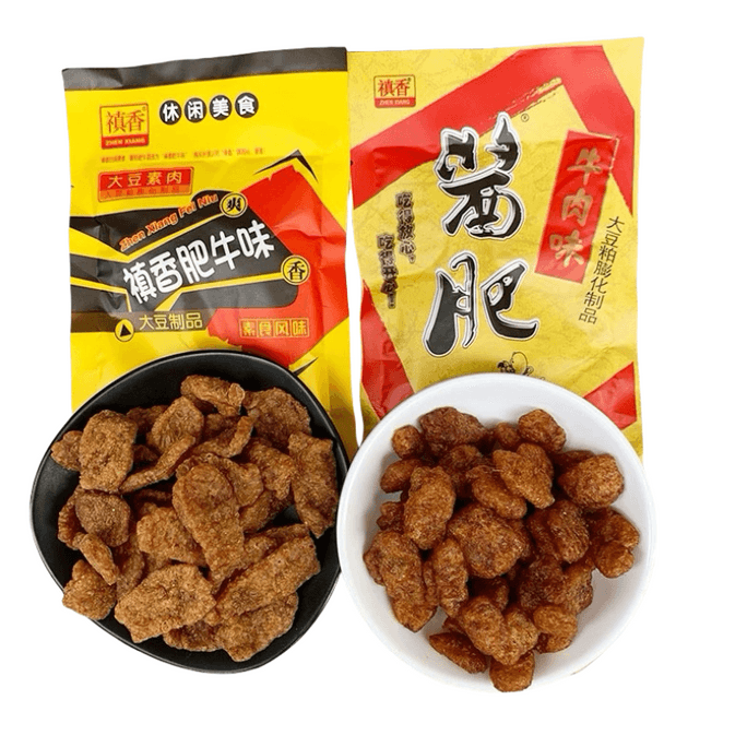 鎮祥牛肉 80年代以降、90年代以降の懐かしいスナック 牛肉風味と牛肉ソース 各2パック 18g*4パック