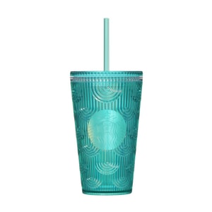 【Direct From Japan】Japan Starbucks 2023 Summer Island Cold Cup Tumbler Wave Blue Green 473ml