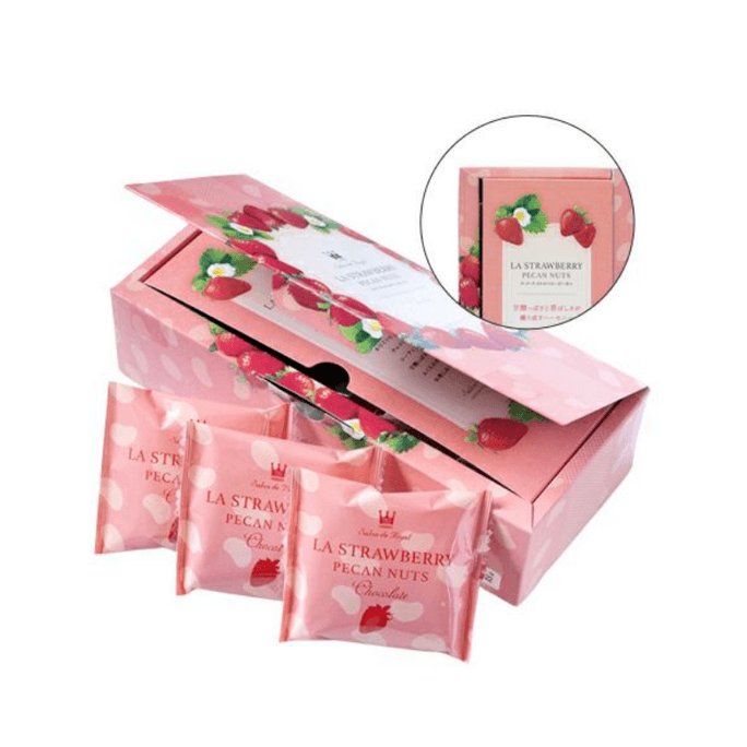 【日本直邮】Salon de Royal 皇家沙龙 草莓山核桃巧克力 小粒 160g/盒