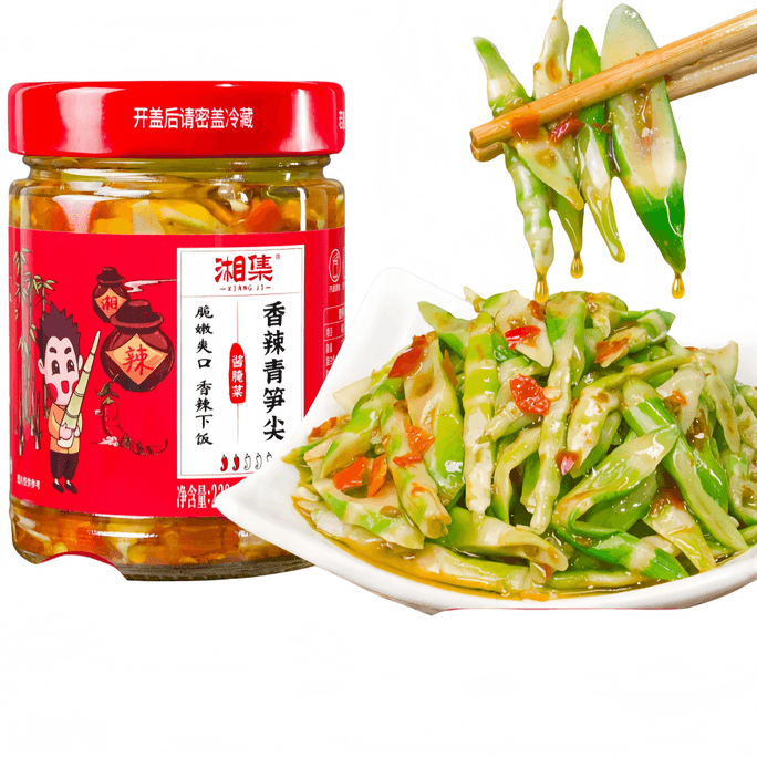 【중국 직배송】 샹지 매콤한 죽순 228g*1병