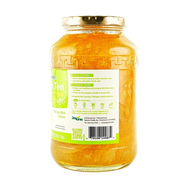 韩国JAYONE  蜂蜜柠檬茶 浓缩果酱果汁茶 1kg【自制饮品/甜品/烘焙】 3