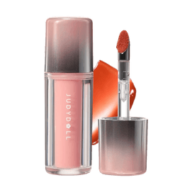 JUDYDOLL橘朵 二代冰熨斗 双效镜面水光唇露 2.4g 淡纹修护精华 不沾杯玻璃唇 #05 雪意炽金 显白红调【全新升级】