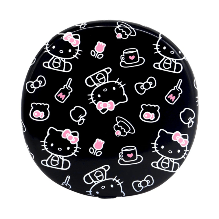 アメリカンインプレッション ドレッシングテーブル ハローキティ スワール メイクアップミラー ライト付き トラベルメイクアップミラー (ブラック) 3