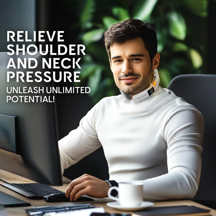 Neck Massager for Pain Relief Deep Tissue,Electric Portable Neck Massager with Heat for Women Men 1 each 4