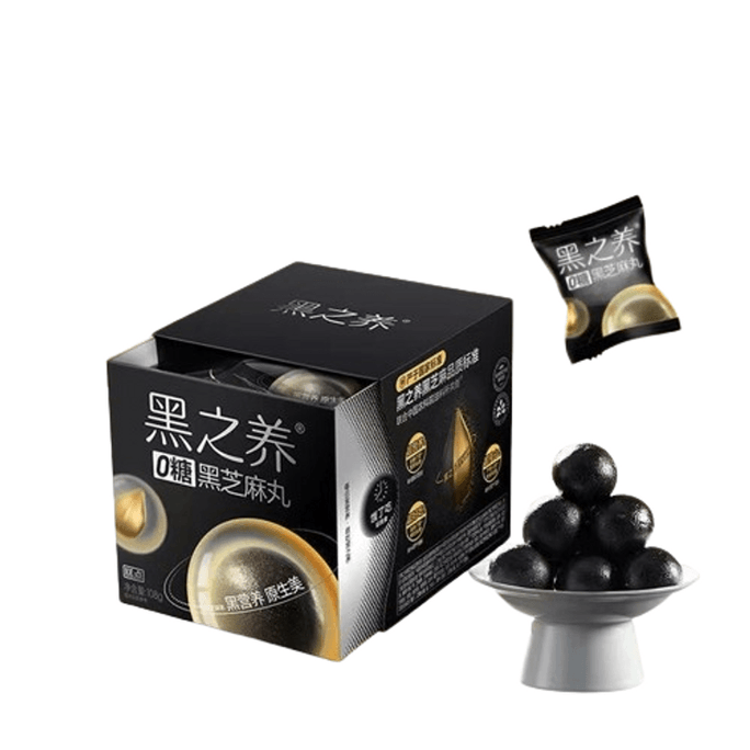 Black Nourishing 0 Sugar Black Sesame Pill Handmade Five Black Pill Pregnant Woman Snack Sesame Pill 108g/ box