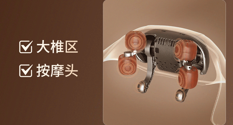 【中国直邮】 倍轻松 肩颈按摩仪颈椎枕颈部按摩器腰部背部全自动揉捏 放松斜方肌 肩颈消除富贵包 N5S3 一台装