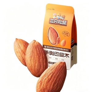 Noix d'amande décortiquées San Zhi Song Shu, 1 sachet de 120g, fruits à coque grillés, collation saine pour le Nouvel An, cadeau