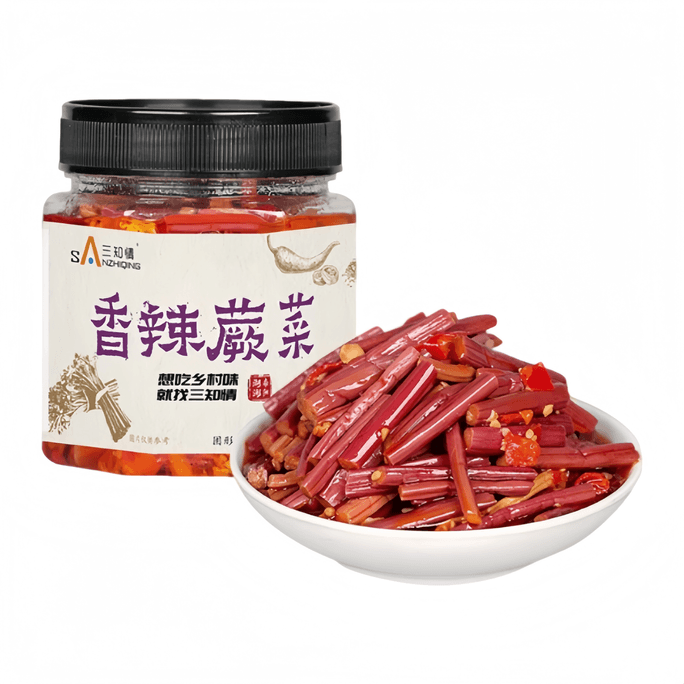 Spicy Fern Crisps - Crispy, Tender, And Flavorful Appetizer, 280g*1 Jar