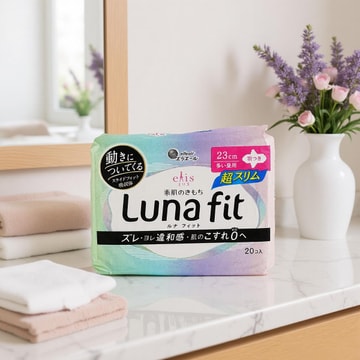 日本ELIS怡丽 Luna Fit 超薄隐形款卫生巾 有护翼 20片装​​