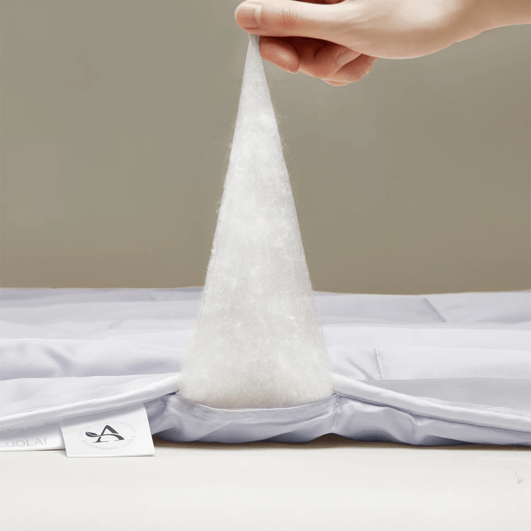 【中國直郵】羅萊家紡 遼安青絲 100%蠶絲被 A類標準 7A抗菌夏+四季被二合一被 150*215cm 適合 Full size 8