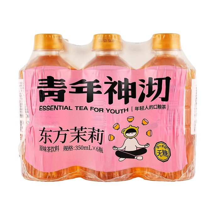 Oriental Jasmine Green Tea  Original Beverage 11.8 fl oz * 6 bottles【0 Sugar 0 Calories 0 Fat】