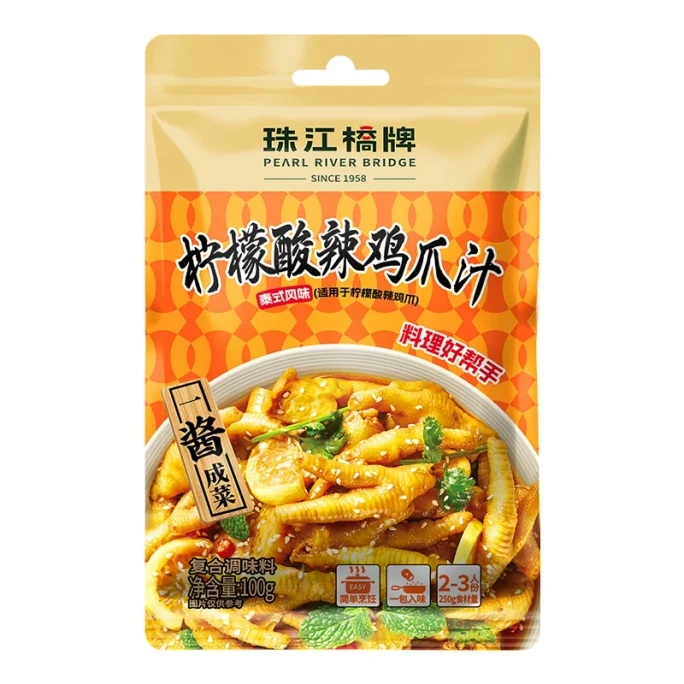주강교 브랜드 레몬 매운 닭발 쥬스 100g*1봉 냉침 쥬스