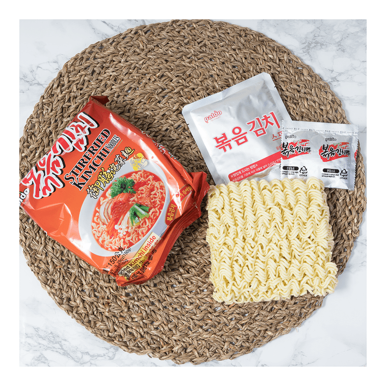 韩国PALDO八道 御膳泡菜面 内附韩国生泡菜包 4包入 600g 3