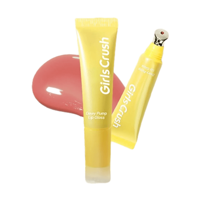 GC Dewy Pump Lip Gloss, 0.41 fl.oz. #G03 Lazy Rose | Sheer Grayish Pink Brown