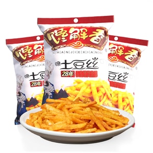 ChanJieXiang Guizhou specialties spicy flavor Potato Shreds Chips Net red snacks party chasing drama necessary 105g * 3