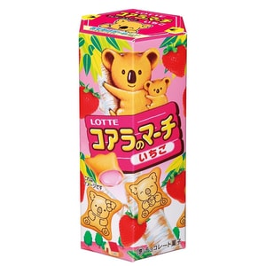 [일본 직배송] DHL 직배송 3~5일 도착 일본 국내판 롯데 롯데 인터넷 셀럽 샌드위치 비스킷 코알라 비스킷 딸기맛 48g