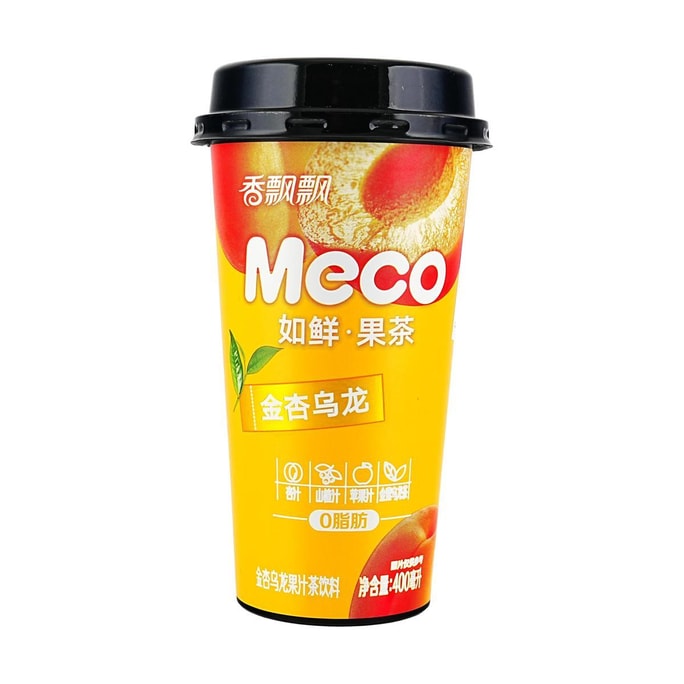 Meco Apricot And Oolong Fruit Tea Drink ,13.5  fl oz 【0 Fat】