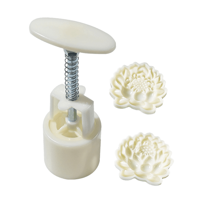 Mooncake Mold, Baking Pastry Tool, Hand-Pressed Easy-Release Mooncake Mold, 2Pieces