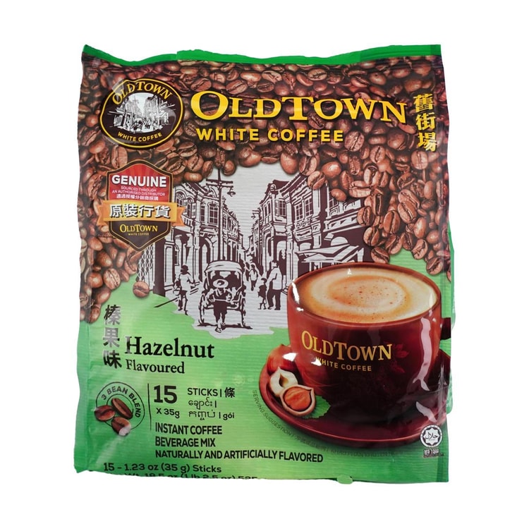 OLDTOWN 3in1 ヘーゼルナッツホワイトコーヒー 15本入り 18.51オンス