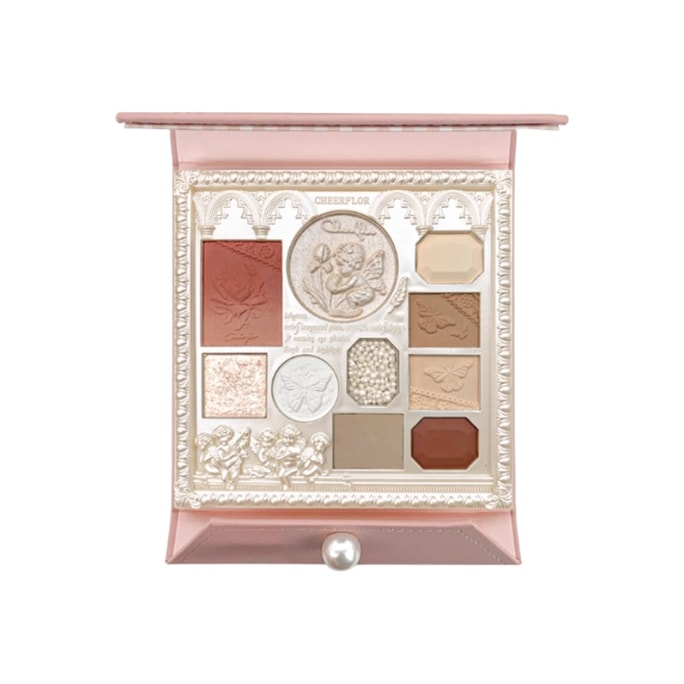 【中国直邮】 雪芙蓉 天使浮雕大地色眼影盘「#975 长岛冰茶」正品哑光质地 自然淡妆神器 高显色不飞粉 21g