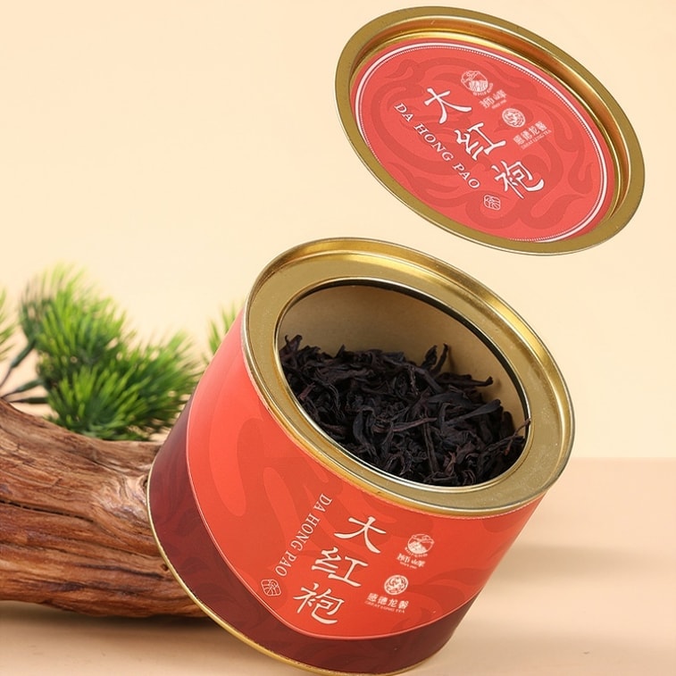【中国直邮】 狮峰茶叶 武夷山大红袍茶叶 特级正宗小罐装浓香乌龙茶岩茶 60g/罐 4