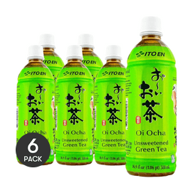 【Value Pack】Unsweetened Green Tea 500ml*6