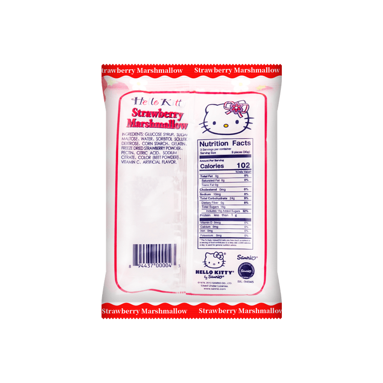 EIWA Hello Kitty Strawberry Marshmallows Japanese Candy Filled with