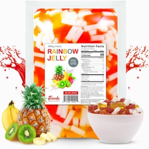 Fanale Rainbow Konjac Jelly Nata De Coco For Boba Tea 400g